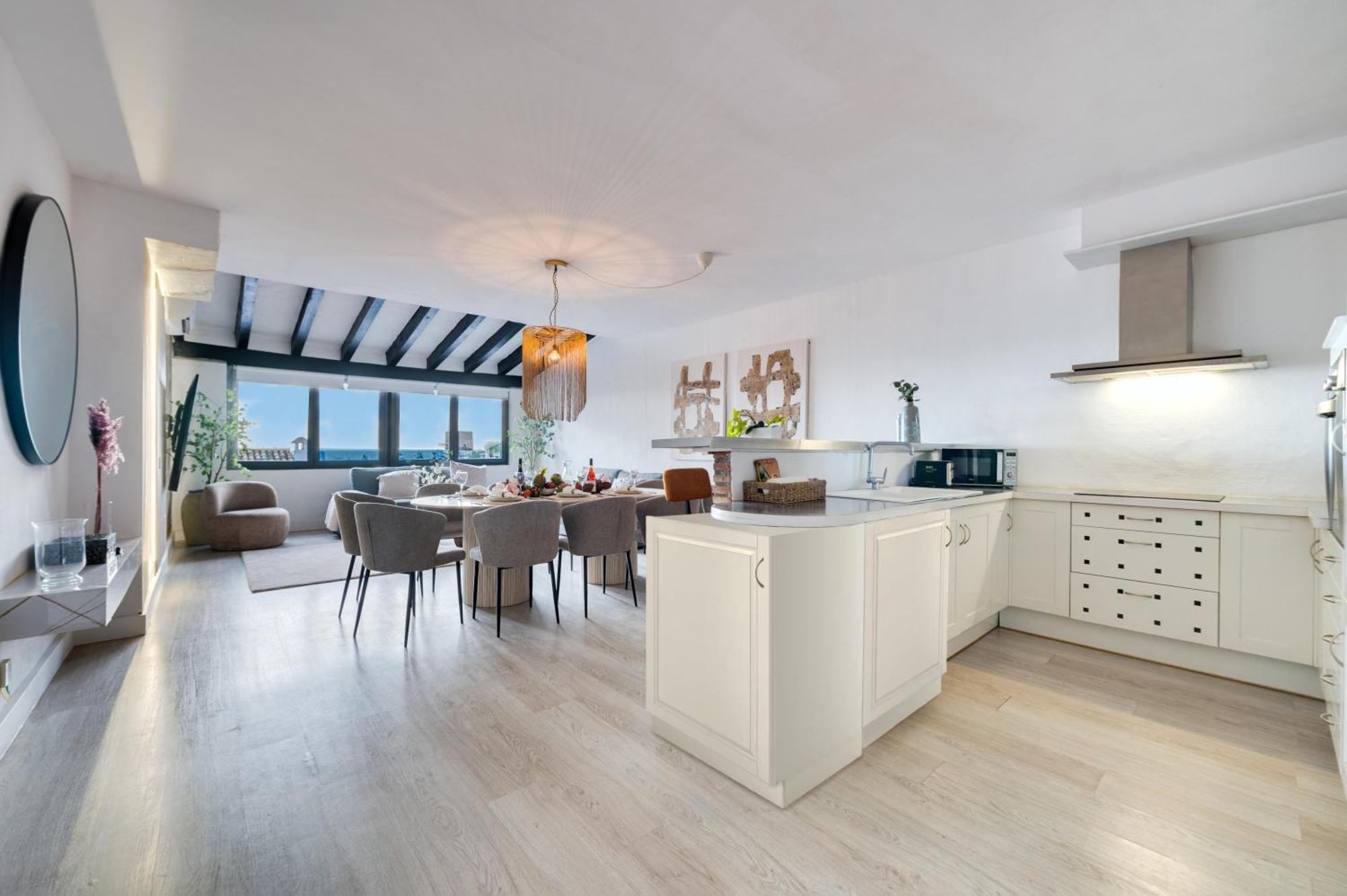 شقة Vacation Marbella I Stylish 5Bdr Penthouse, Sea And Marina View المظهر الخارجي الصورة